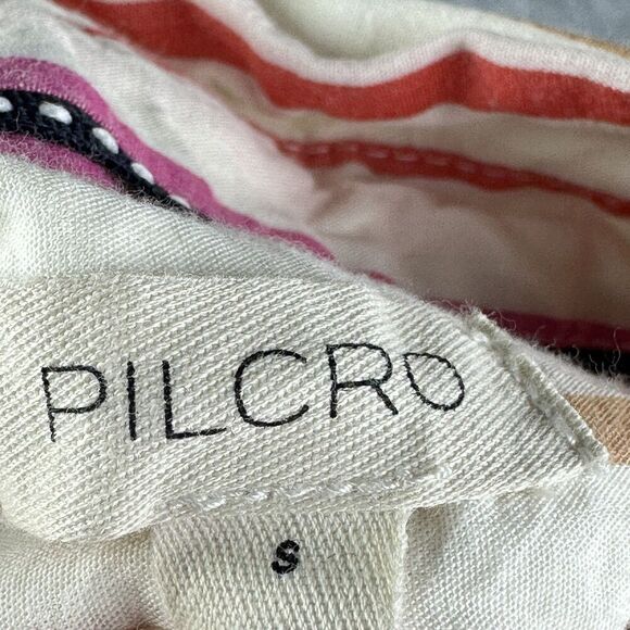 Pilcro Anthropologie Painter Buttondown Shirt Top Womens S Striped Oversized - Picture 11 of 13